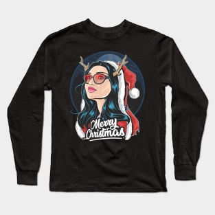 Santas Daughter Long Sleeve T-Shirt